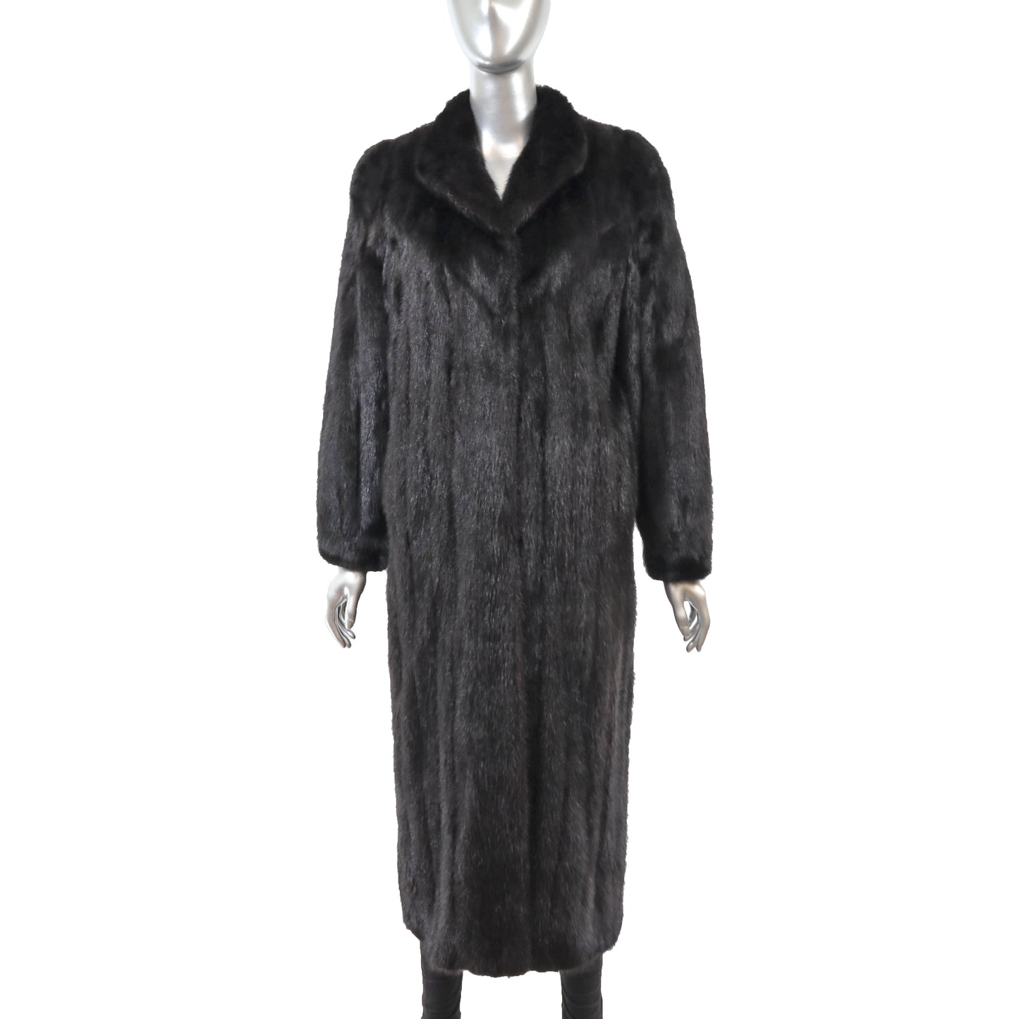 Black Mink Coat- Size S