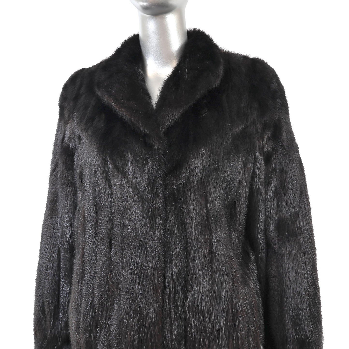 Black Mink Coat- Size S
