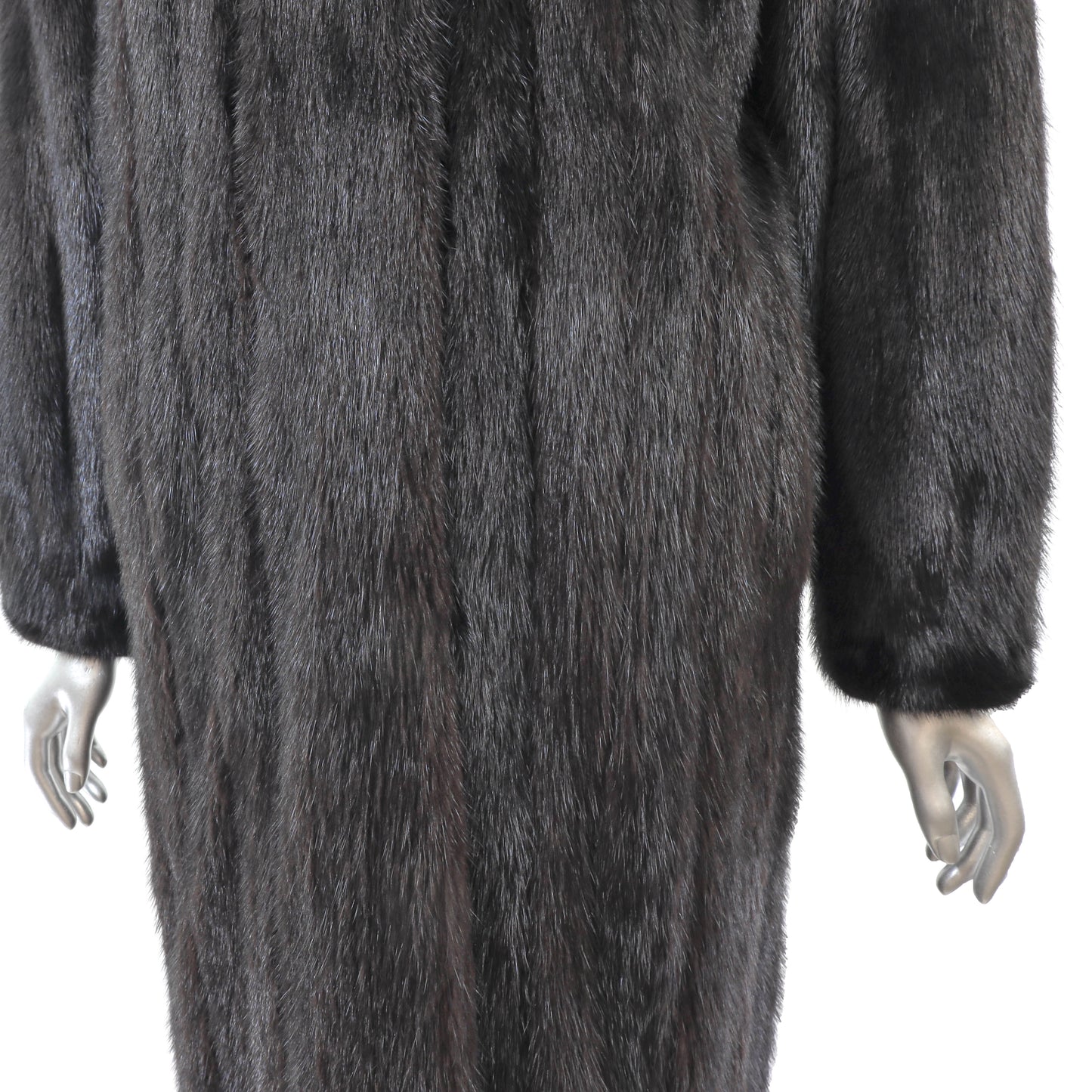 Black Mink Coat- Size S
