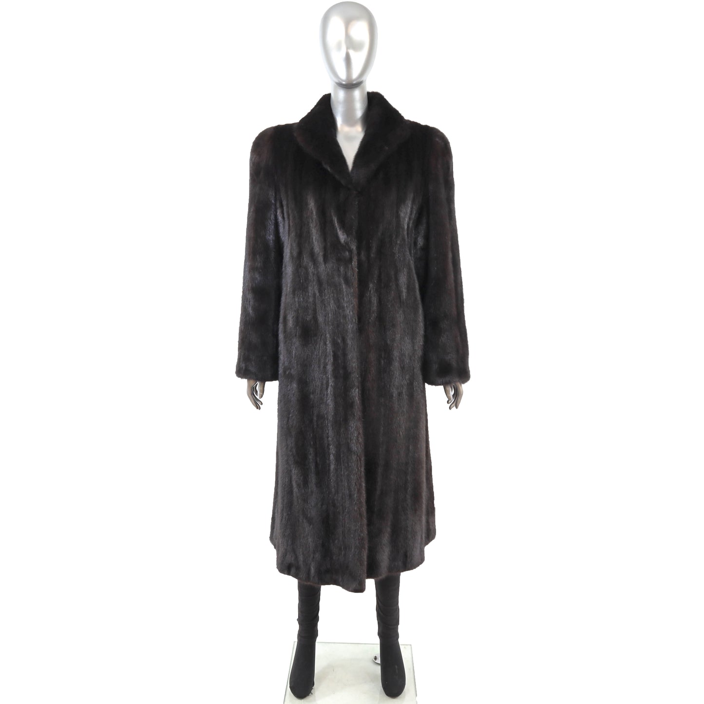 Black Mink Coat- Size L