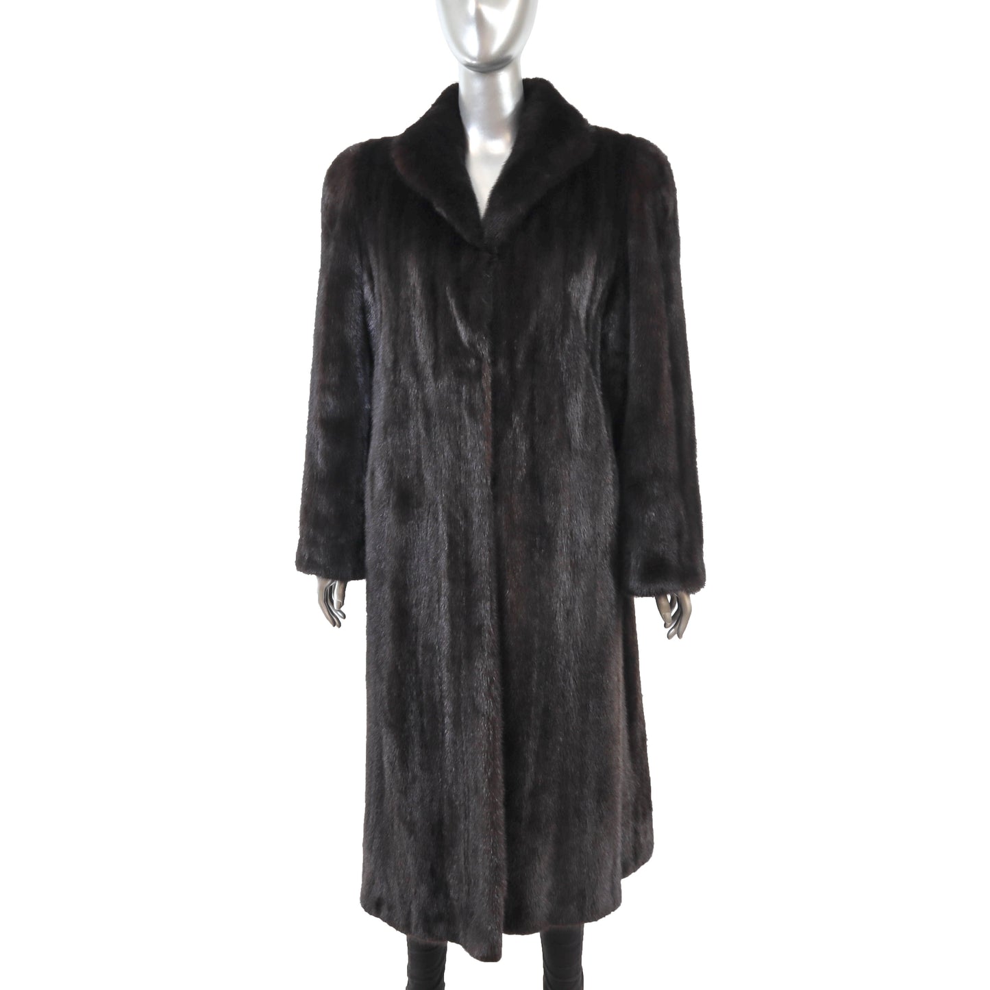 Black Mink Coat- Size L