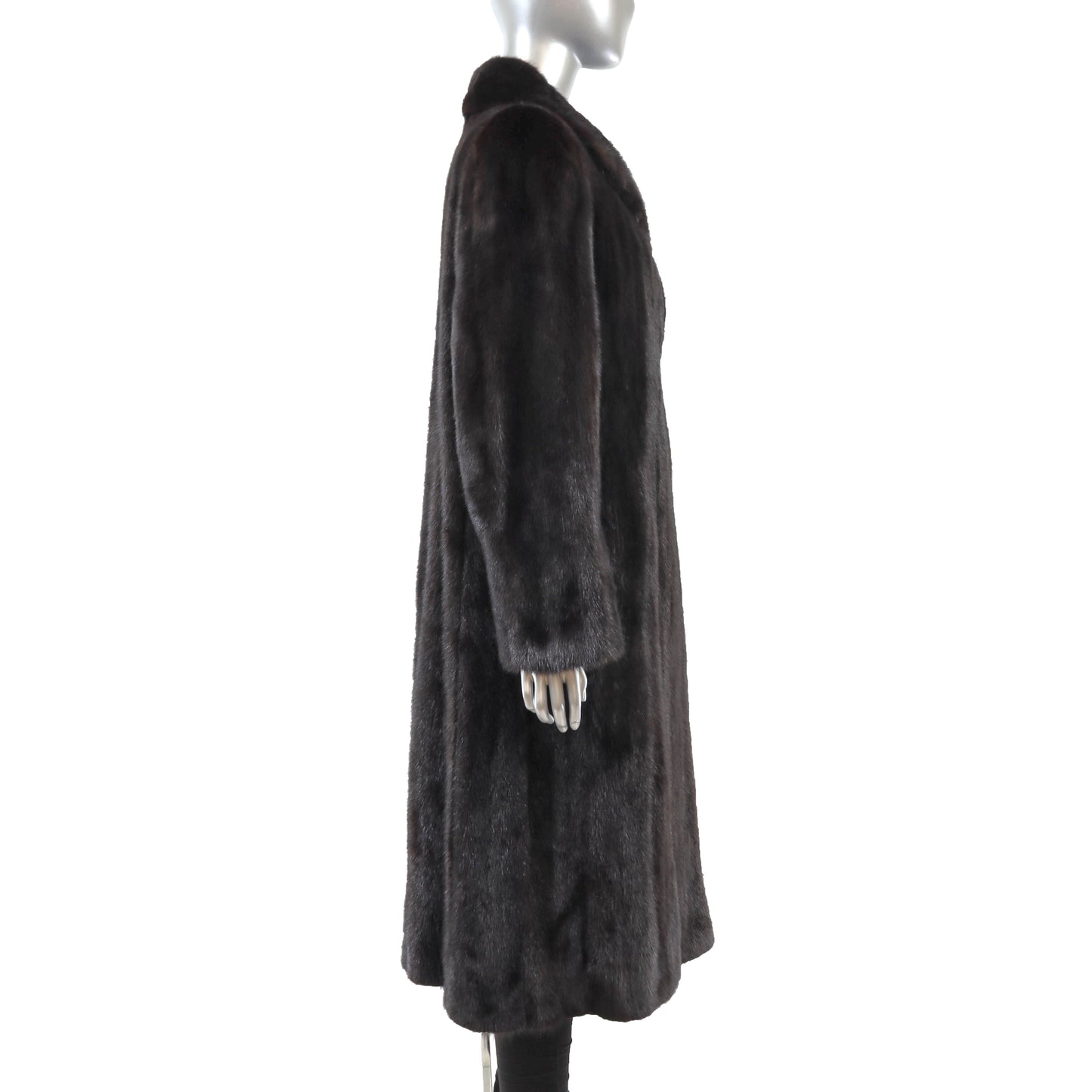 Black Mink Coat- Size L