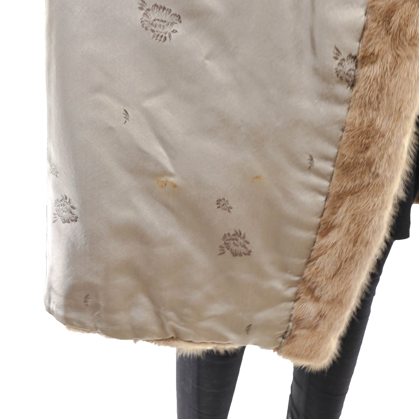 Light Brown Section Mink 3/4 Coat- Size XL