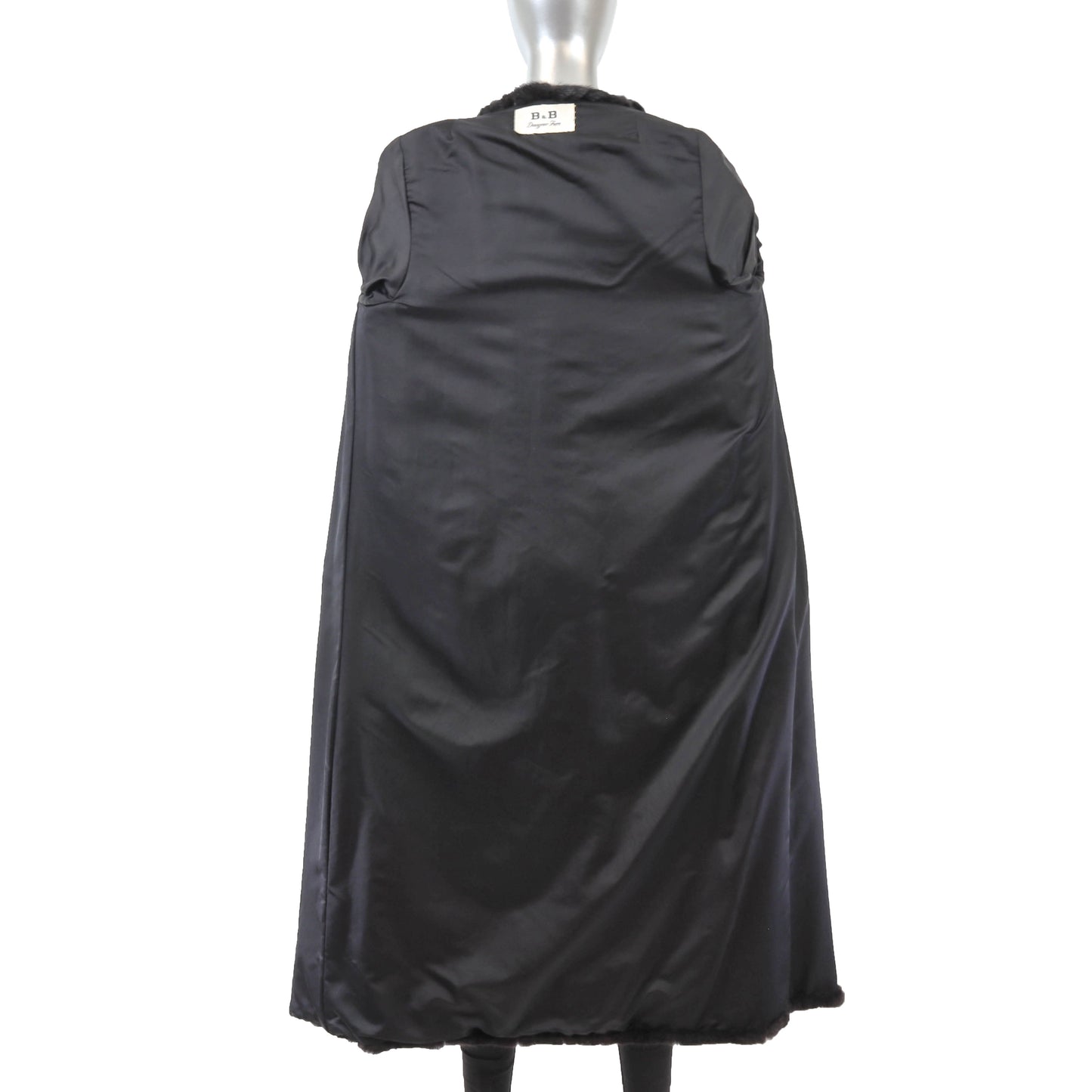 Black Mink Coat- Size M