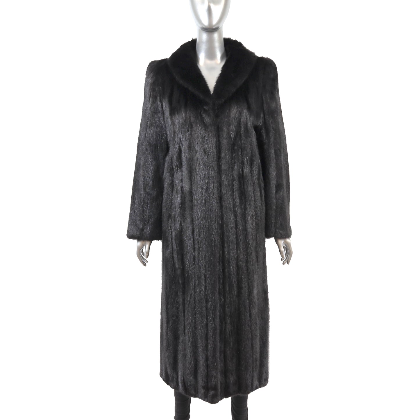 Black Mink Coat- Size M