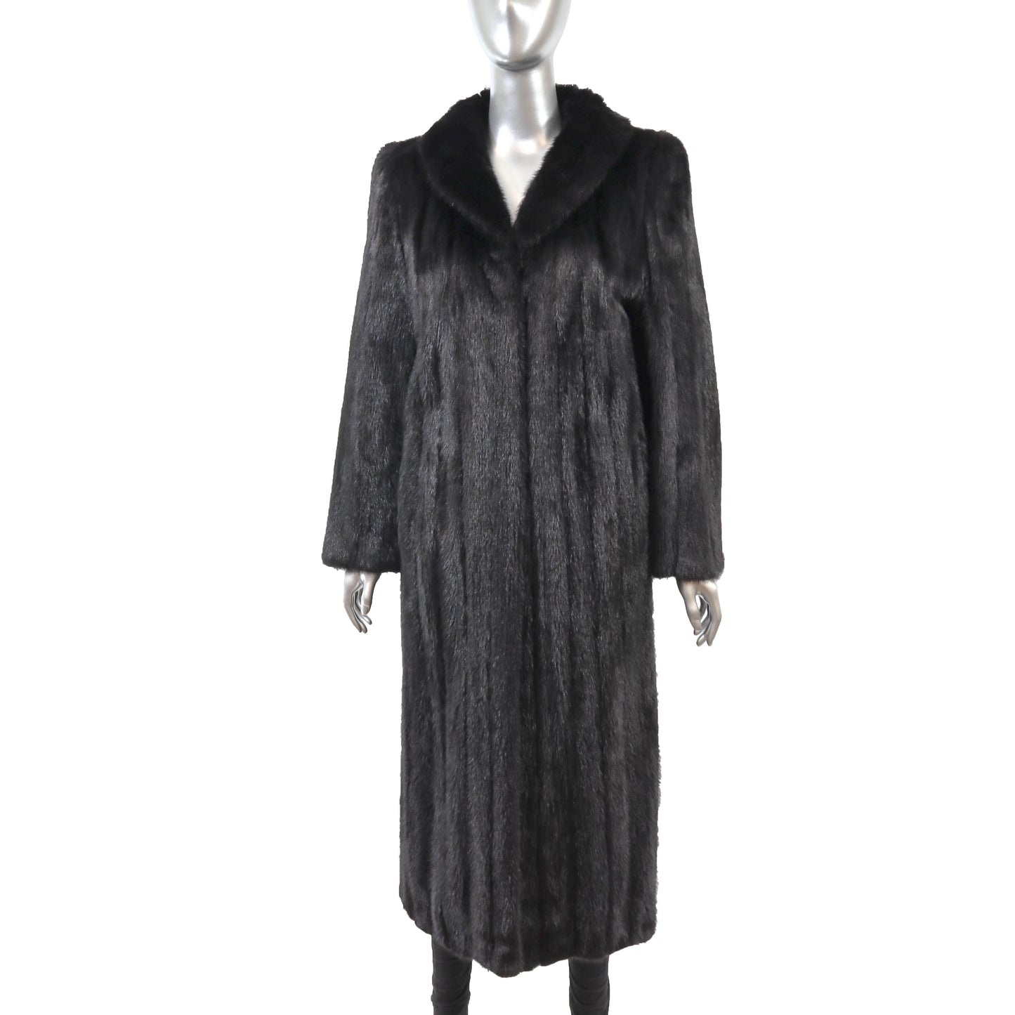 Black Mink Coat- Size M