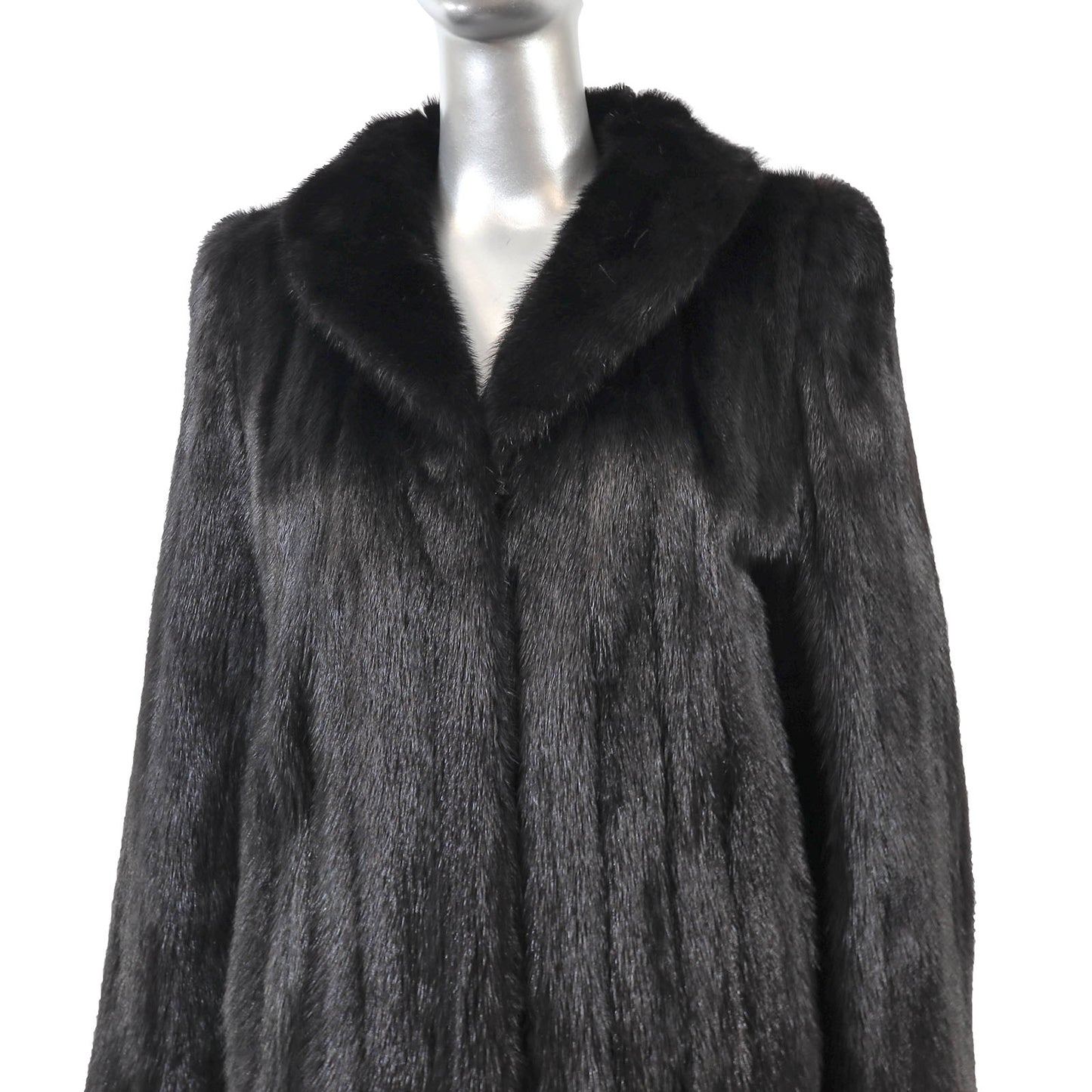 Black Mink Coat- Size M