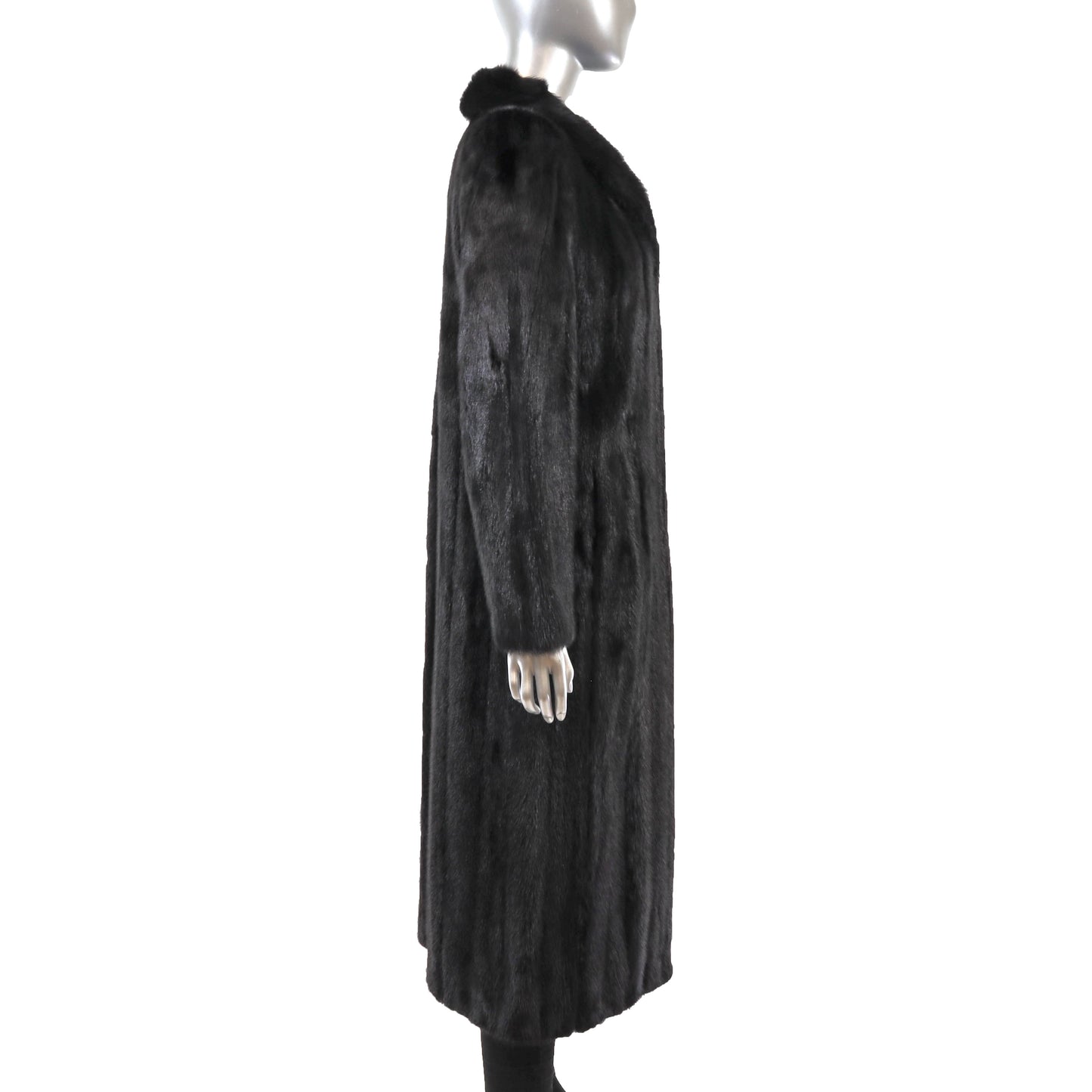 Black Mink Coat- Size M