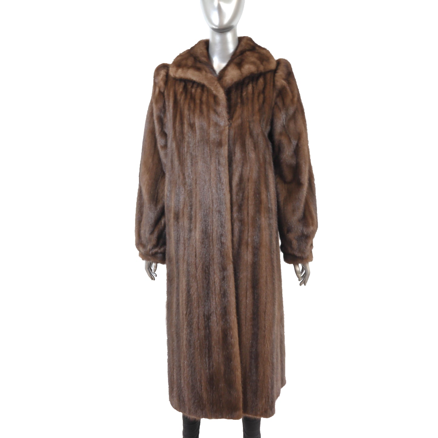 Brown Mink Coat- Size S