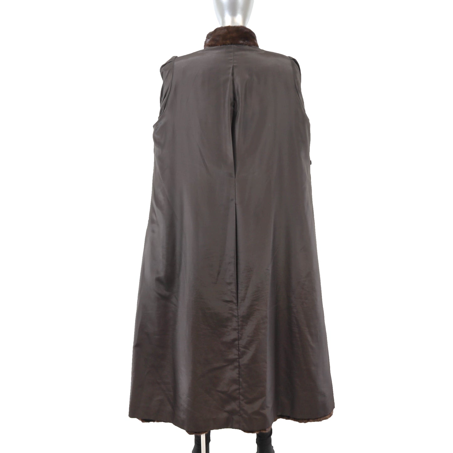 Brown Mink Coat- Size XL