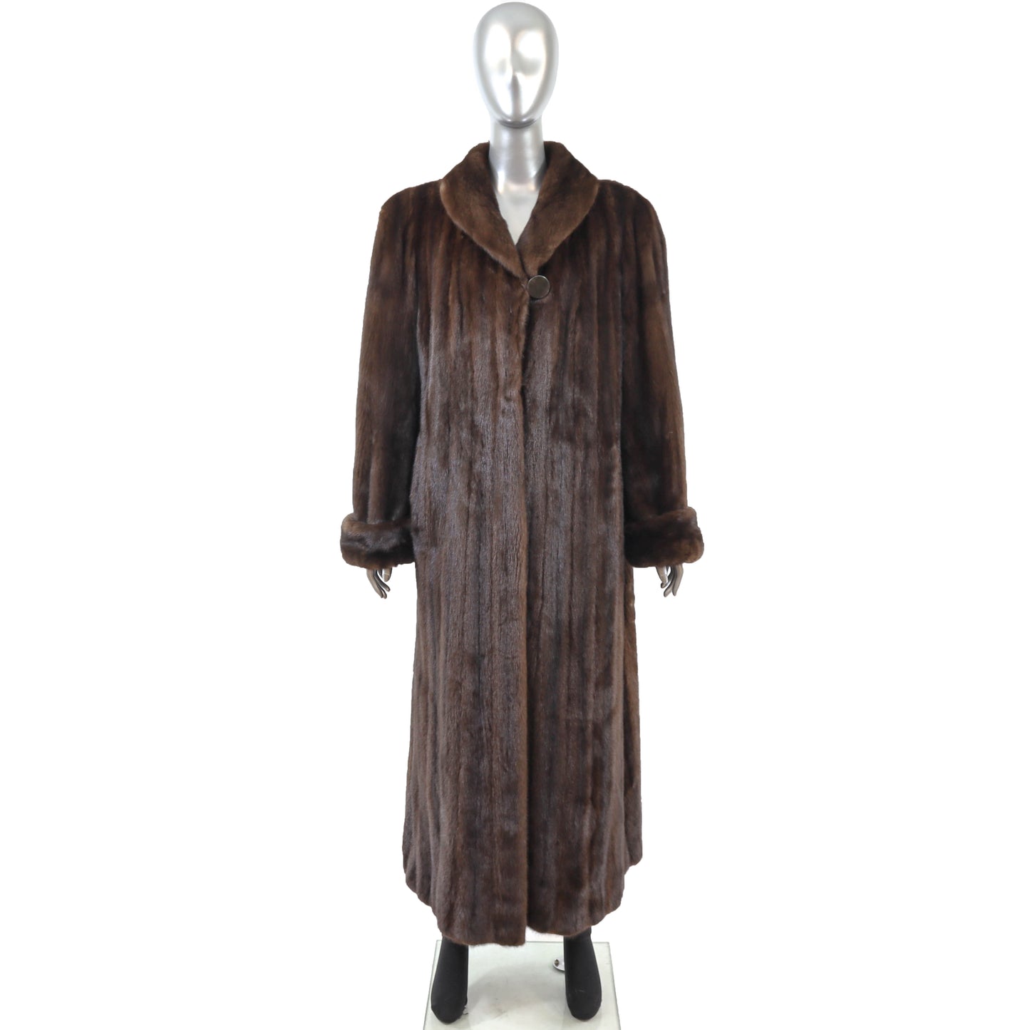 Brown Mink Coat- Size XL