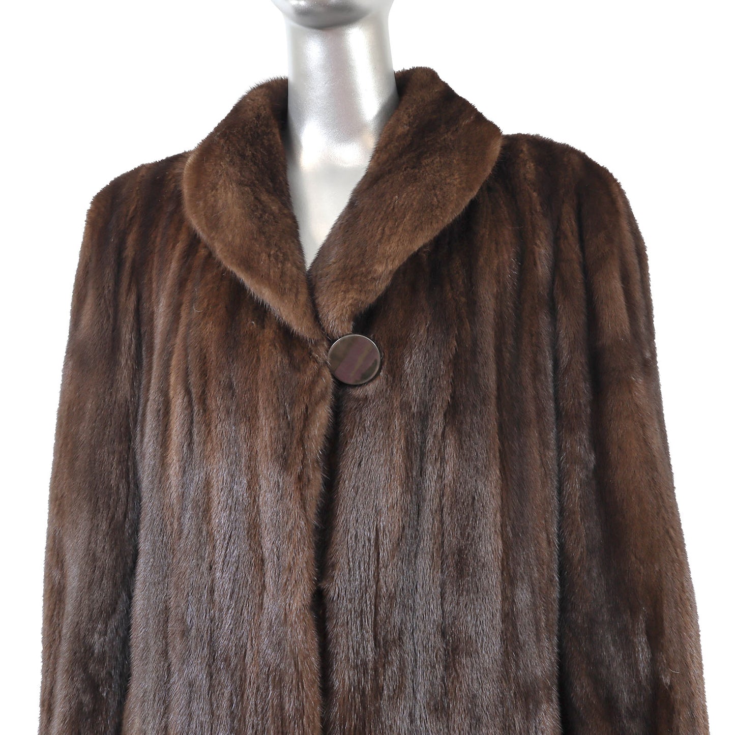 Brown Mink Coat- Size XL