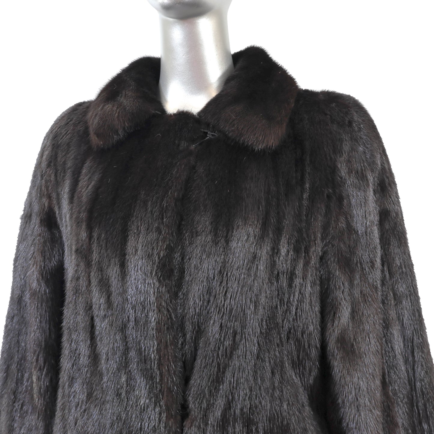 Black Mink Coat- Size M