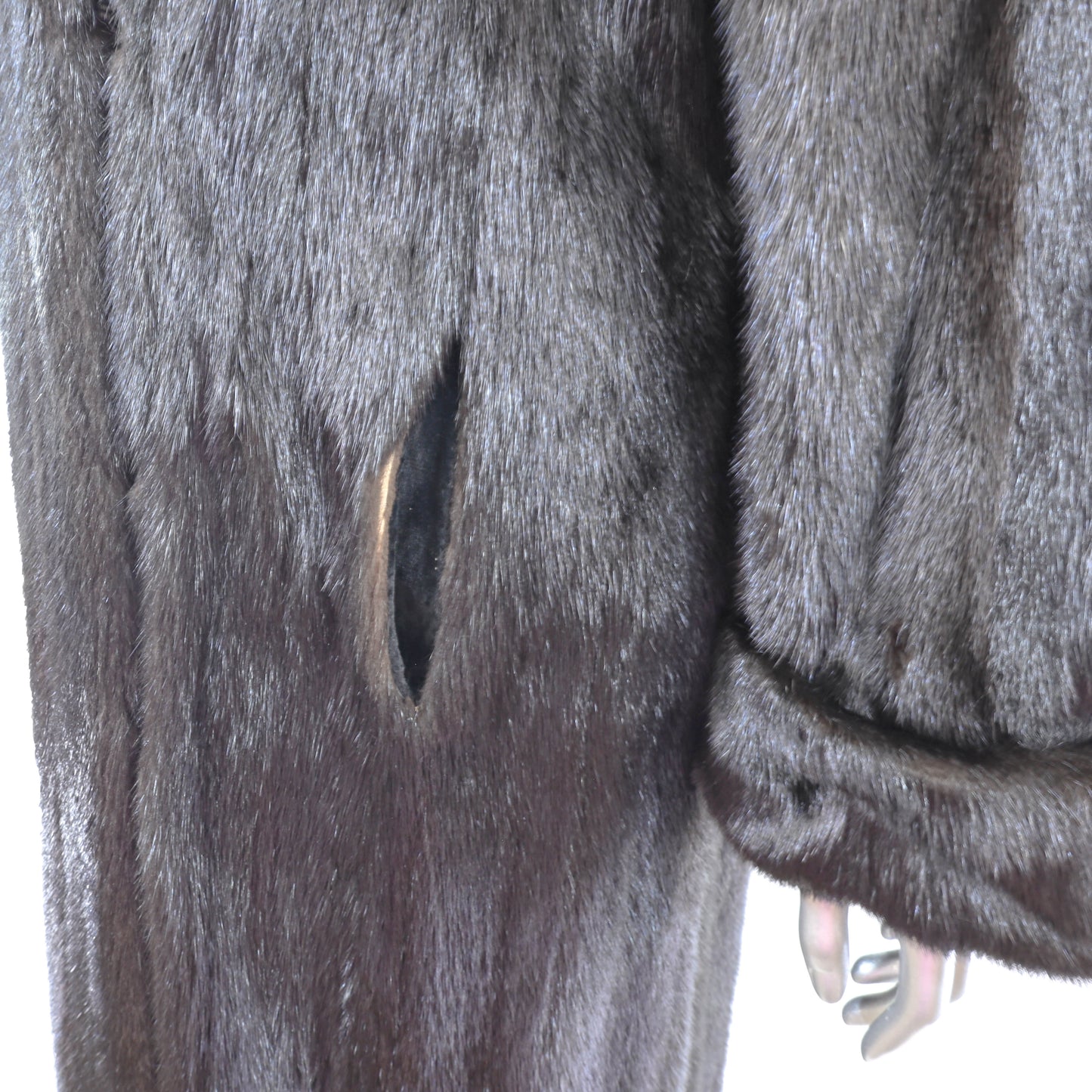 Black Mink Coat- Size M
