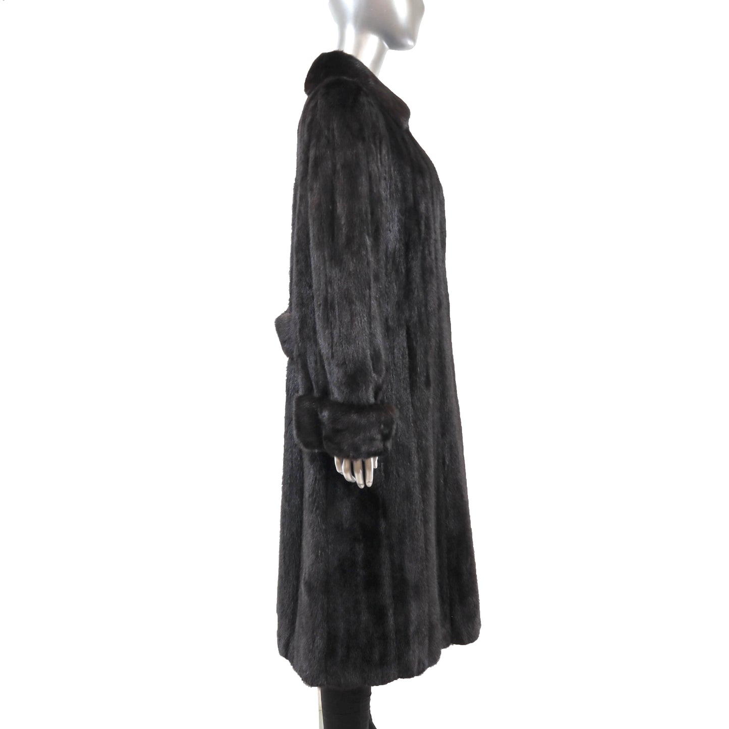 Black Mink Coat- Size M
