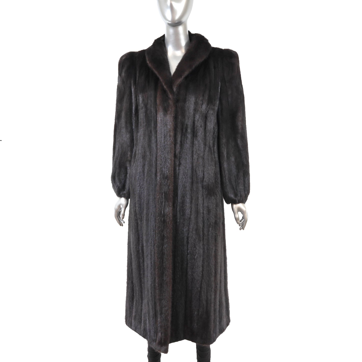 Black Mink Coat- Size M