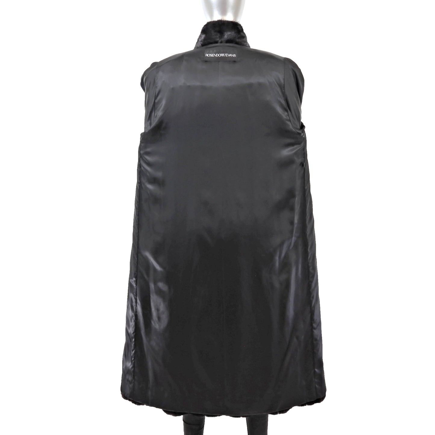 Rosendorf/ Evans Black Mink Coat- Size M