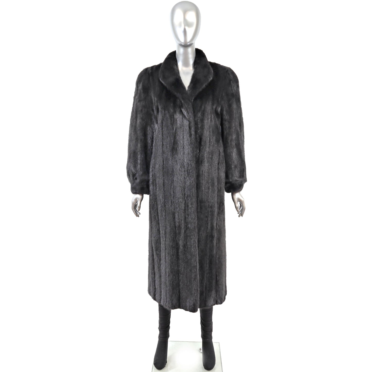 Rosendorf/ Evans Black Mink Coat- Size M