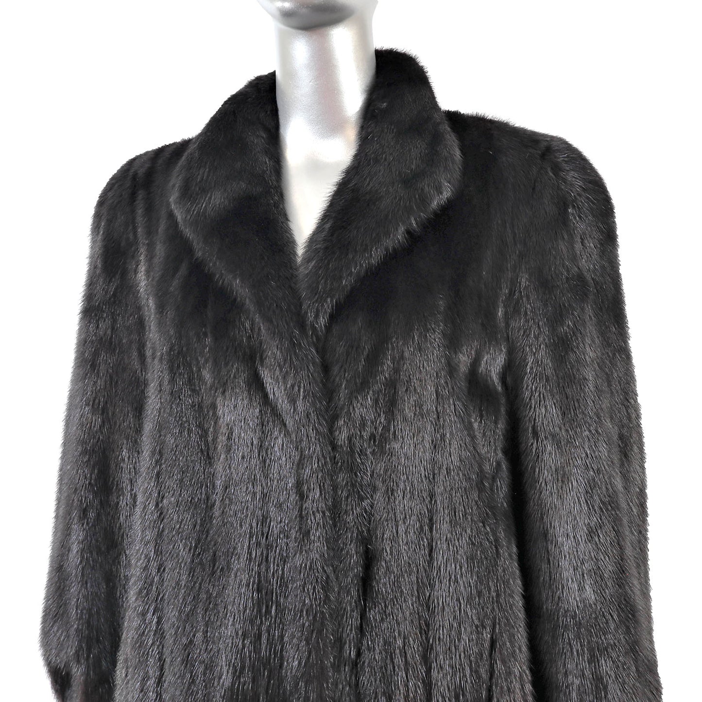 Rosendorf/ Evans Black Mink Coat- Size M