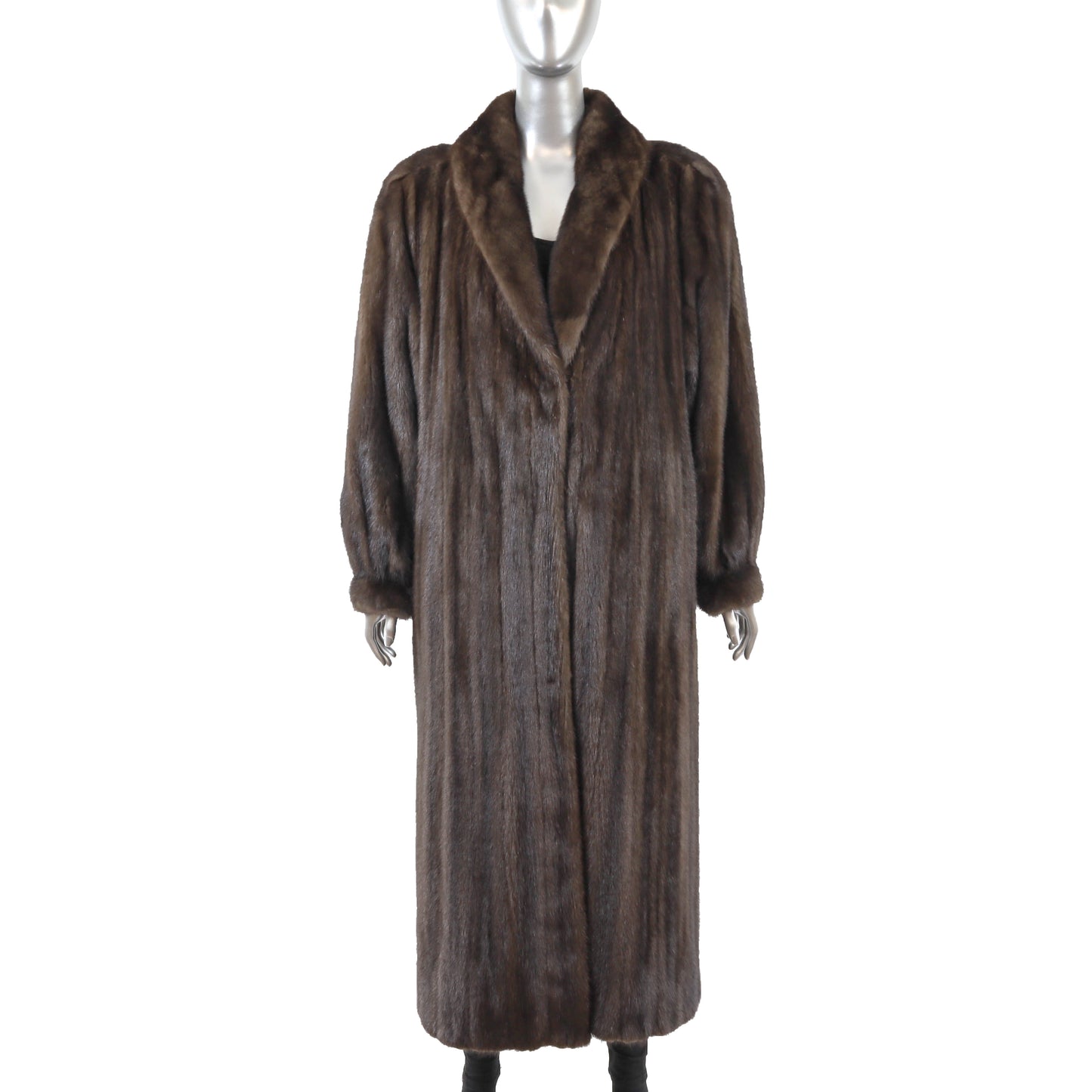 Brown Mink Coat- Size XL