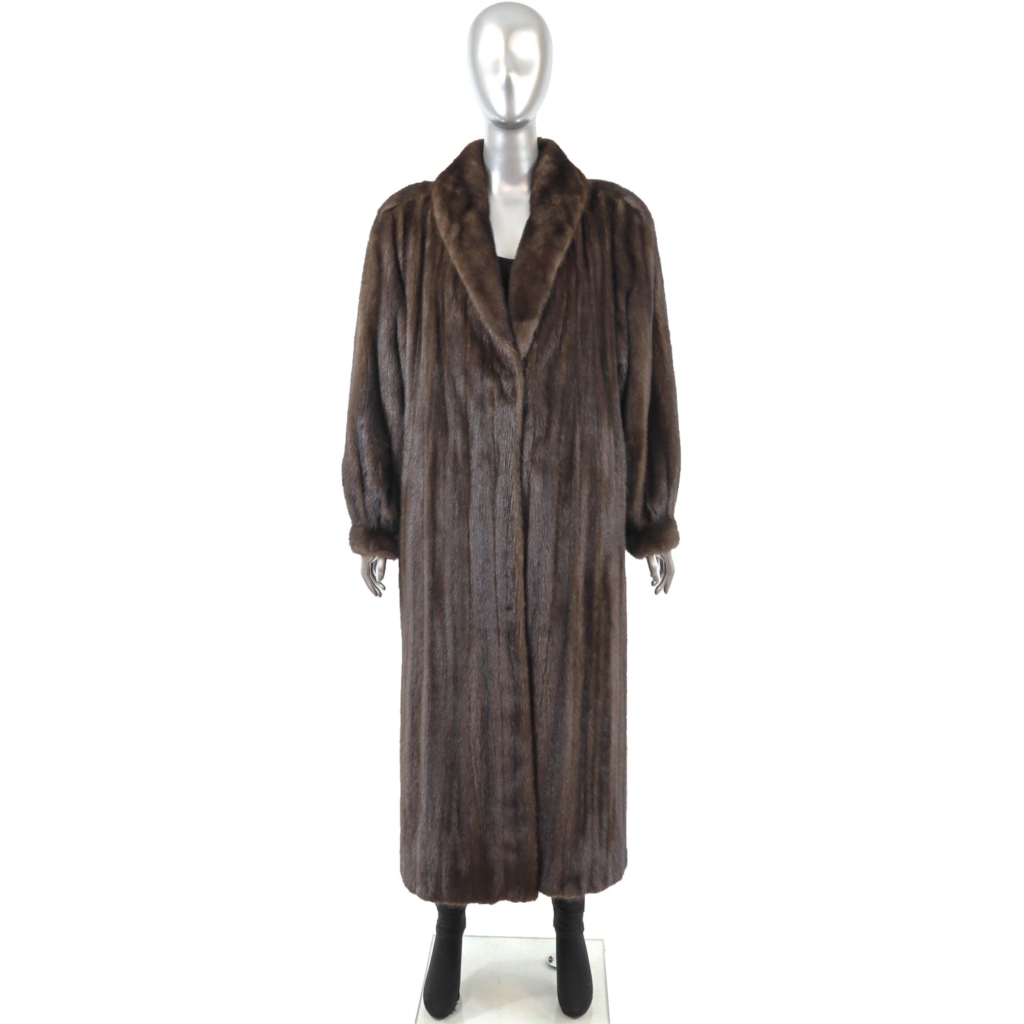 Brown Mink Coat- Size XL