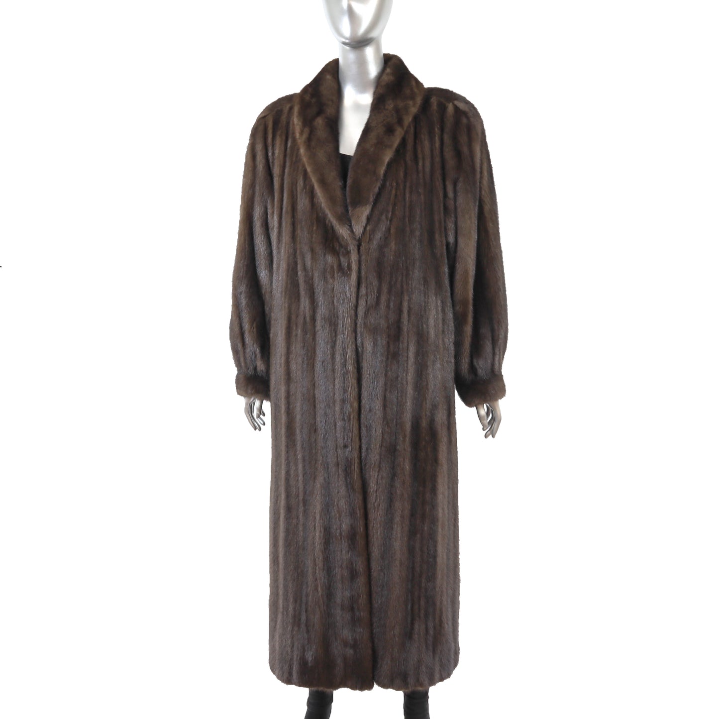 Brown Mink Coat- Size XL