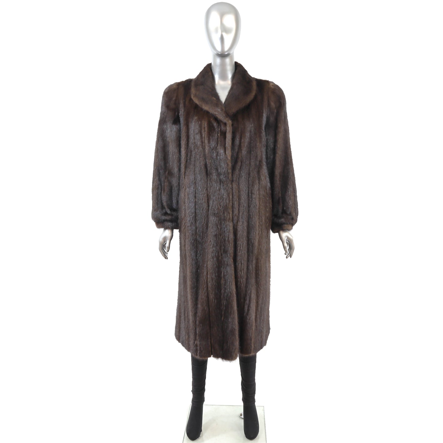 Brown Mink Coat- Size L