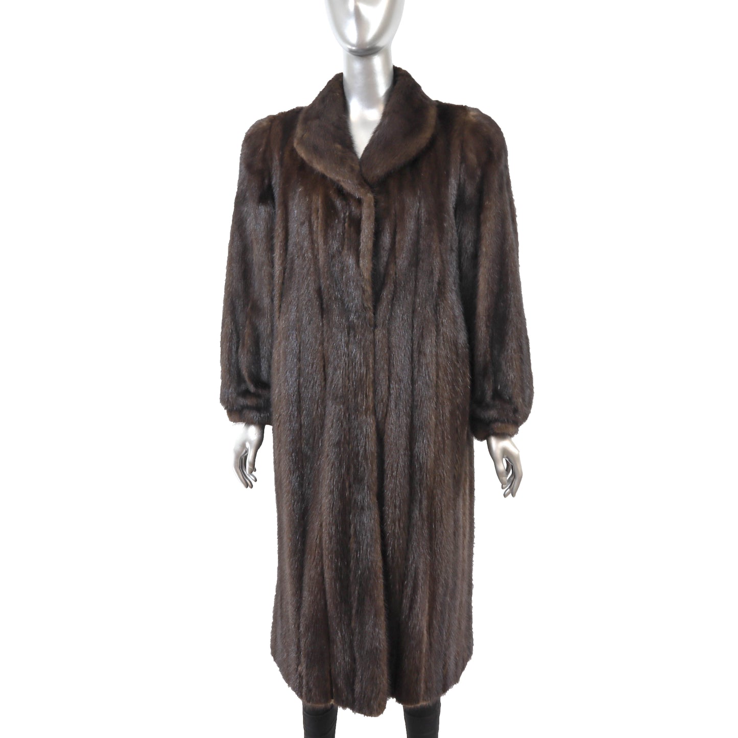 Brown Mink Coat- Size L