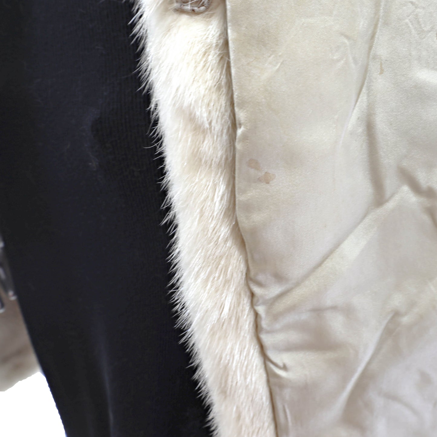 Rosendorf Evans Ivory Mink Coat- Size M