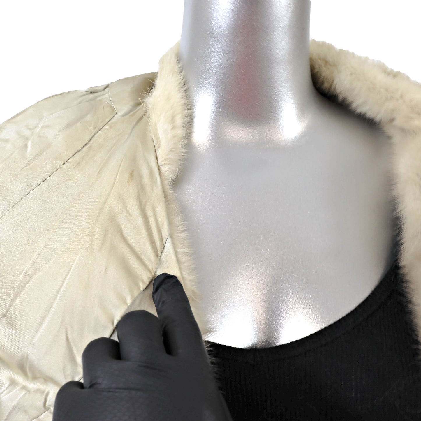 Rosendorf Evans Ivory Mink Coat- Size M