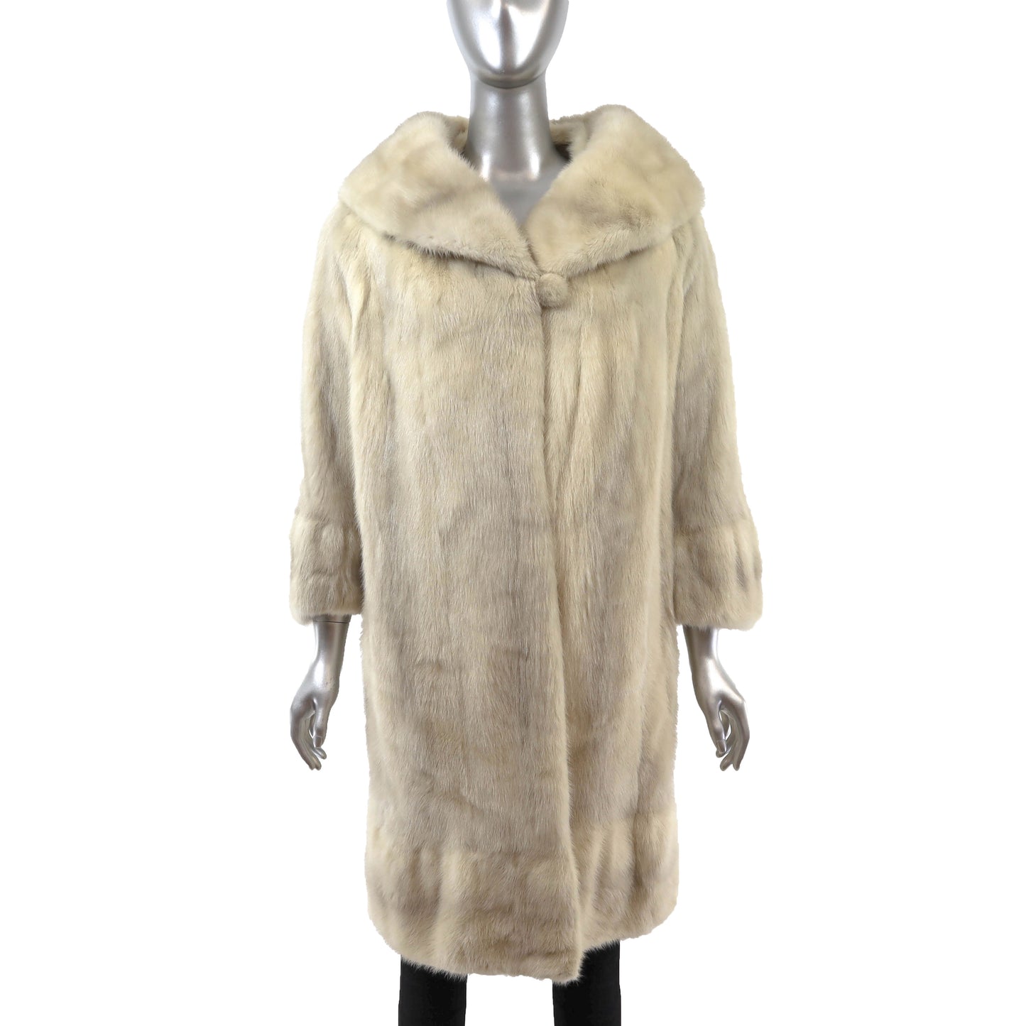 Rosendorf Evans Ivory Mink Coat- Size M