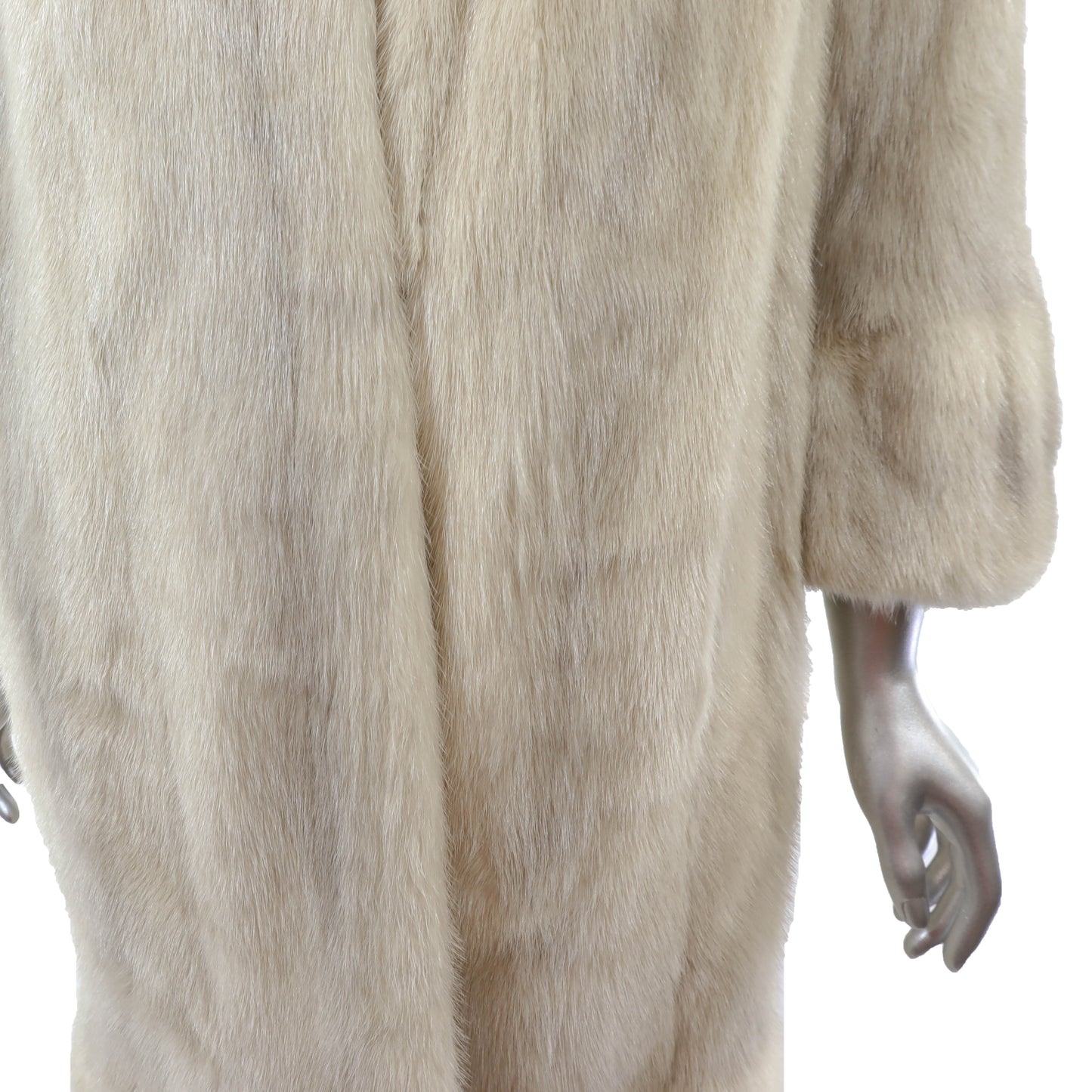 Rosendorf Evans Ivory Mink Coat- Size M