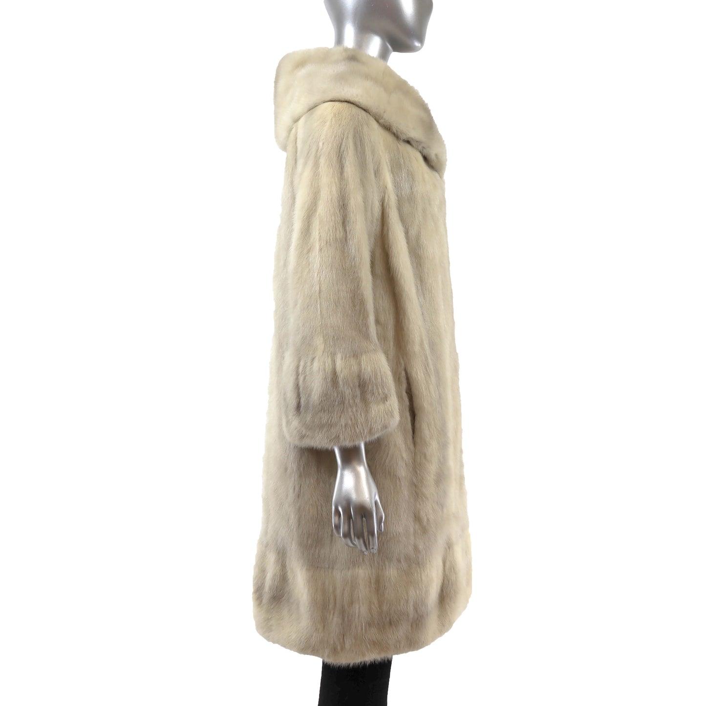 Rosendorf Evans Ivory Mink Coat- Size M