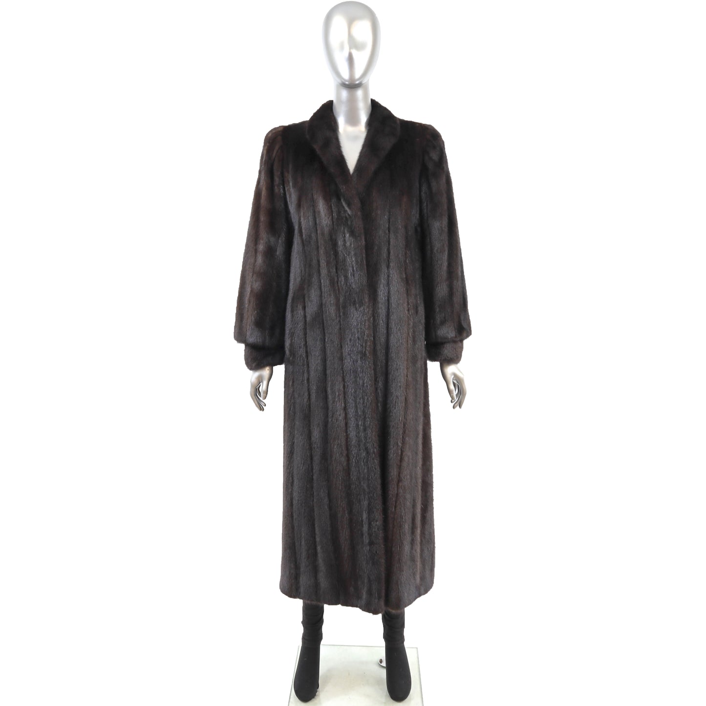 Macys/ John Ross Black Mink Coat- Size S