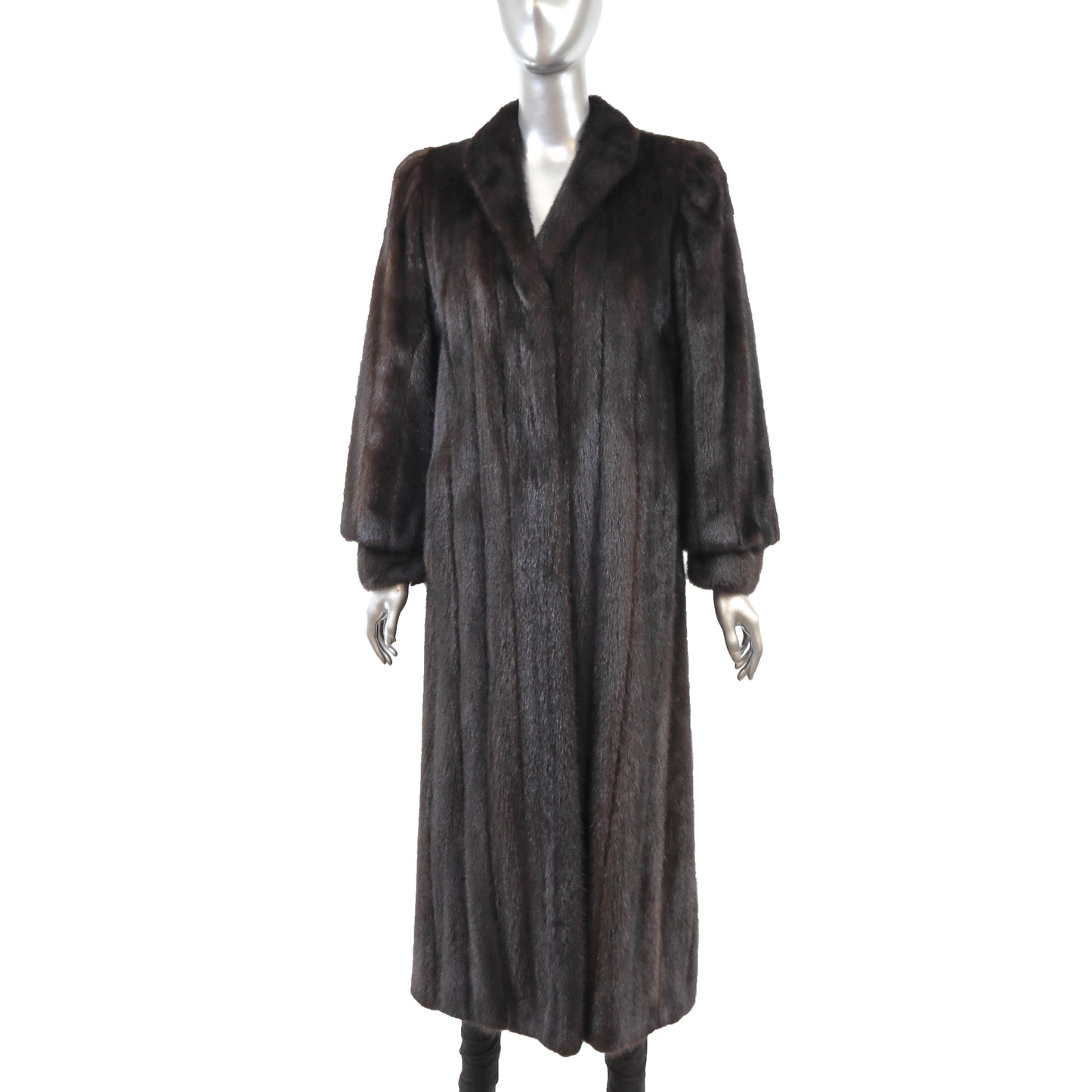 Macys/ John Ross Black Mink Coat- Size S