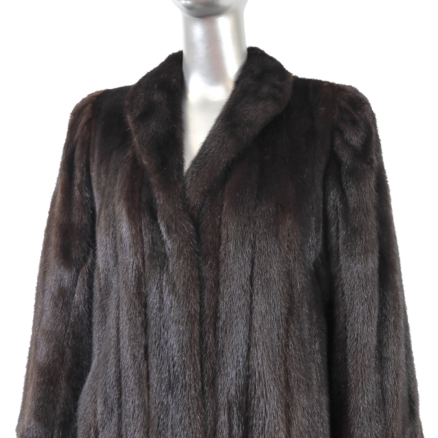 Macys/ John Ross Black Mink Coat- Size S