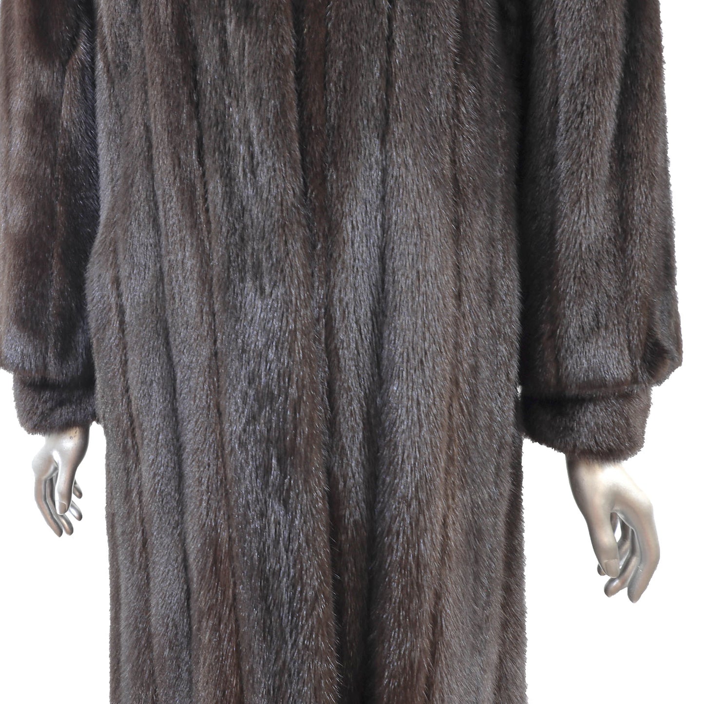 Macys/ John Ross Black Mink Coat- Size S