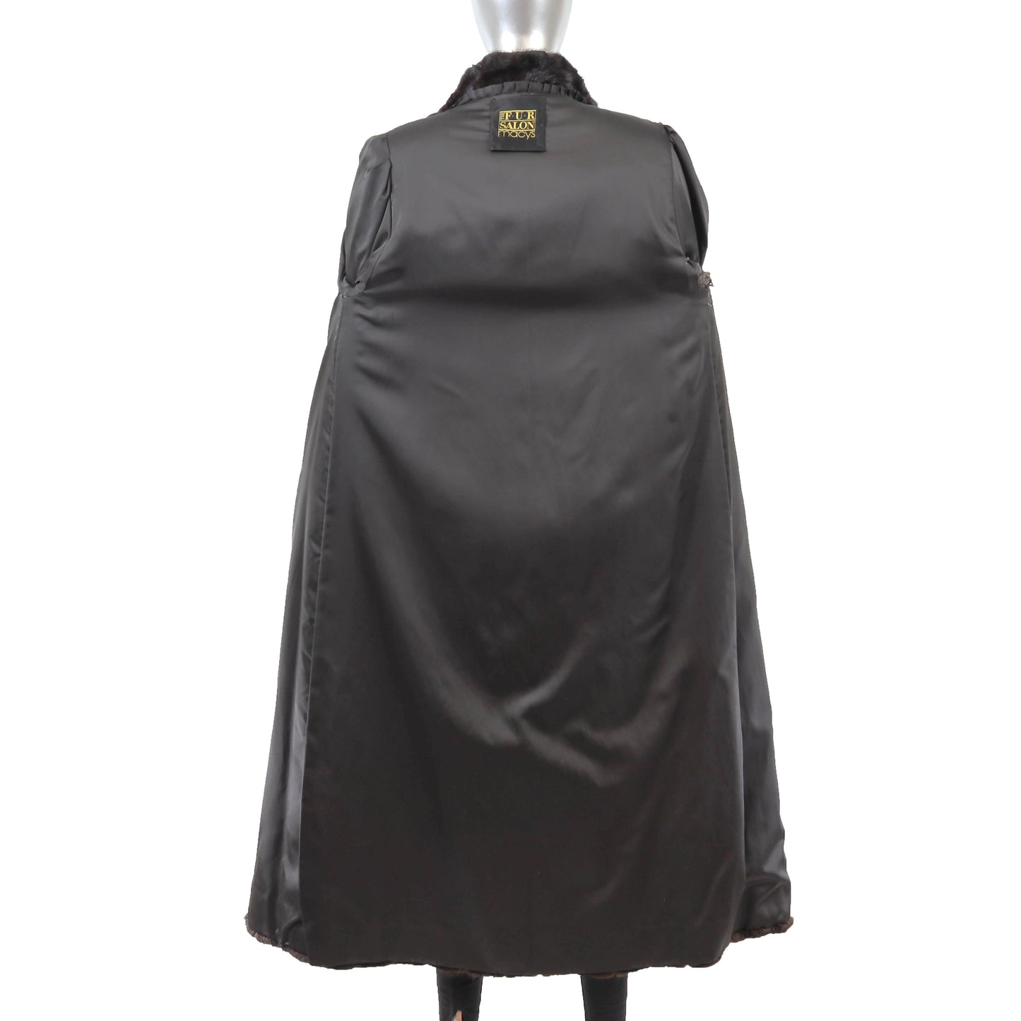Macys/ John Ross Black Mink Coat- Size S