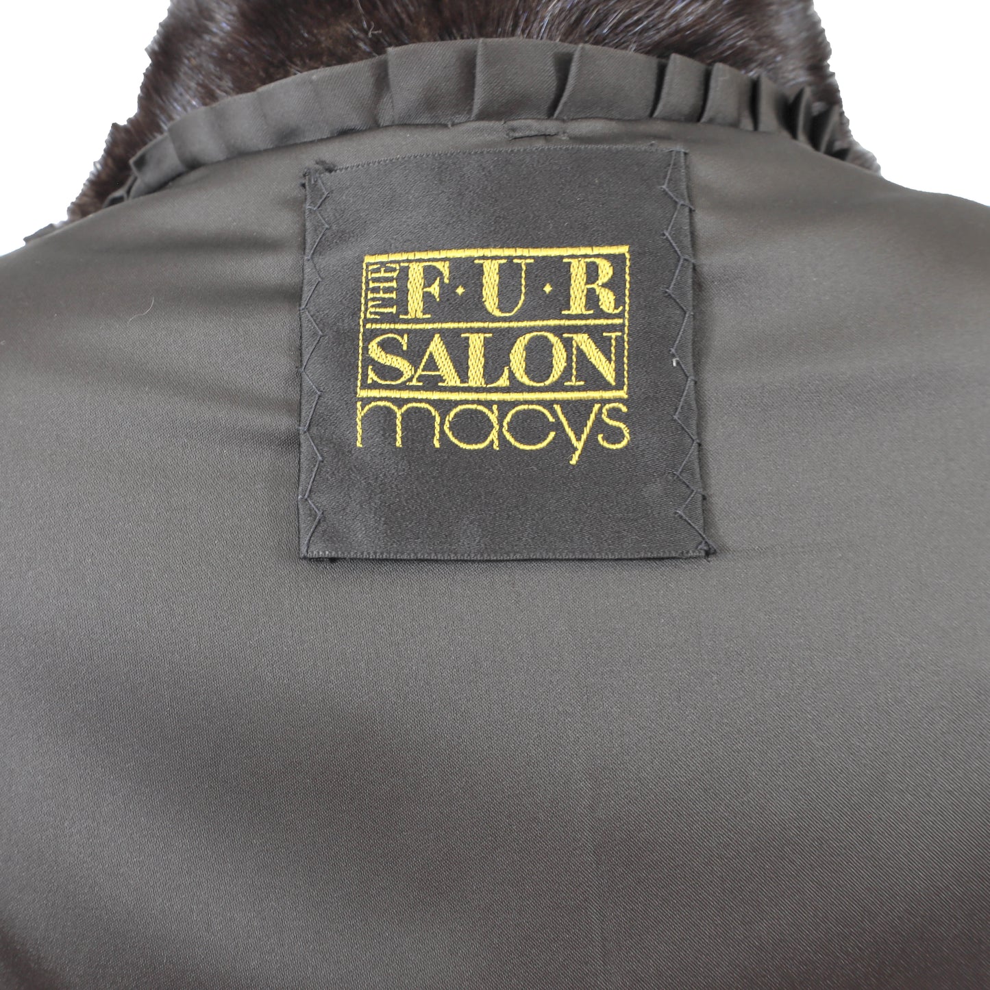 Macys/ John Ross Black Mink Coat- Size S