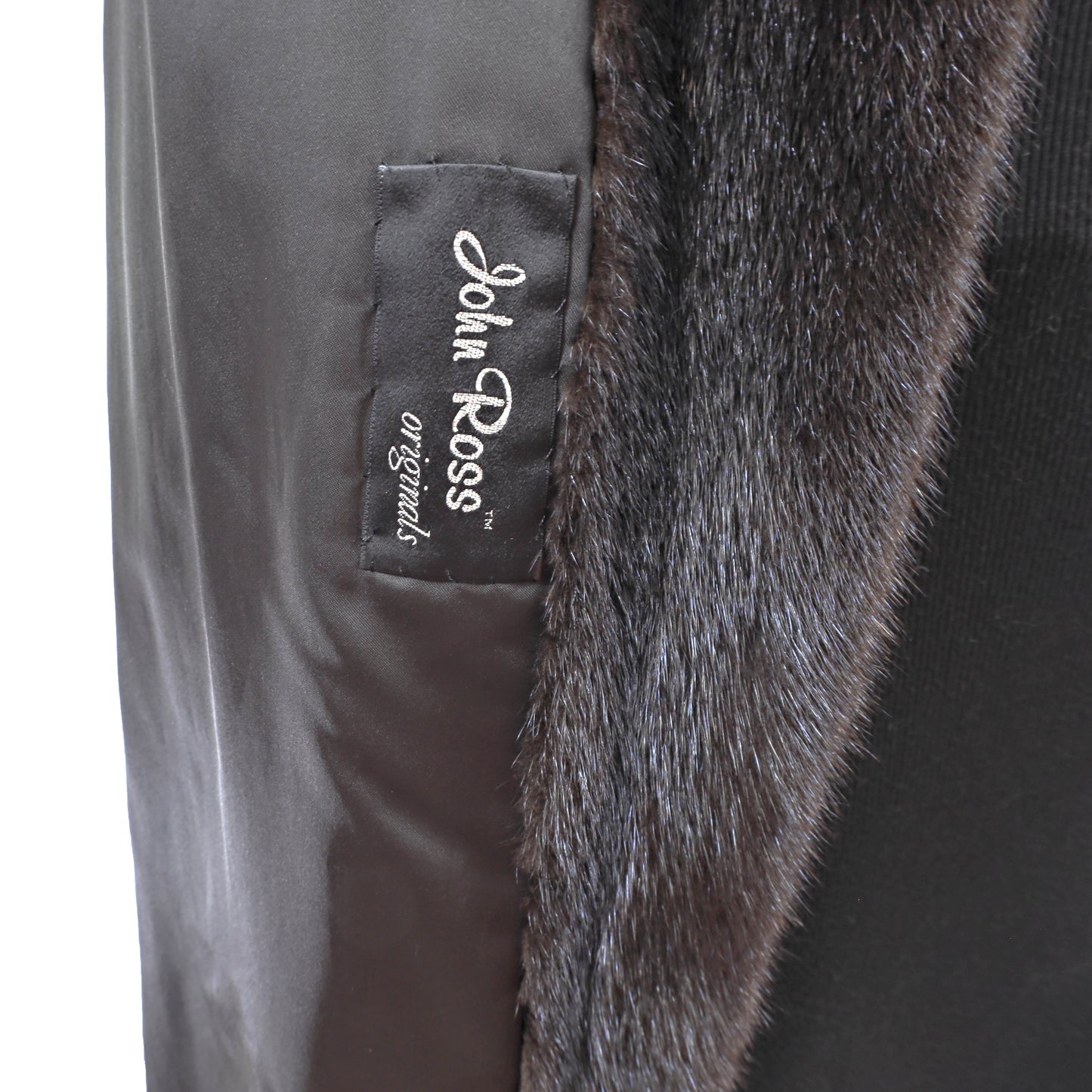 Macys/ John Ross Black Mink Coat- Size S