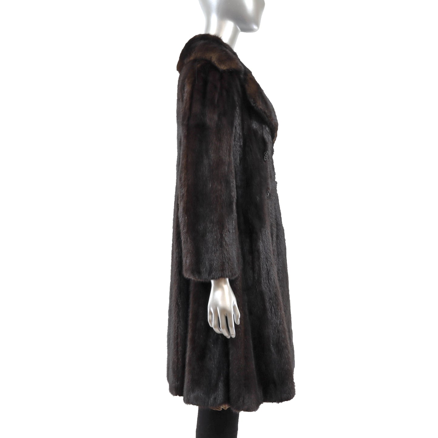 Dark Brown Mink Coat- Size S
