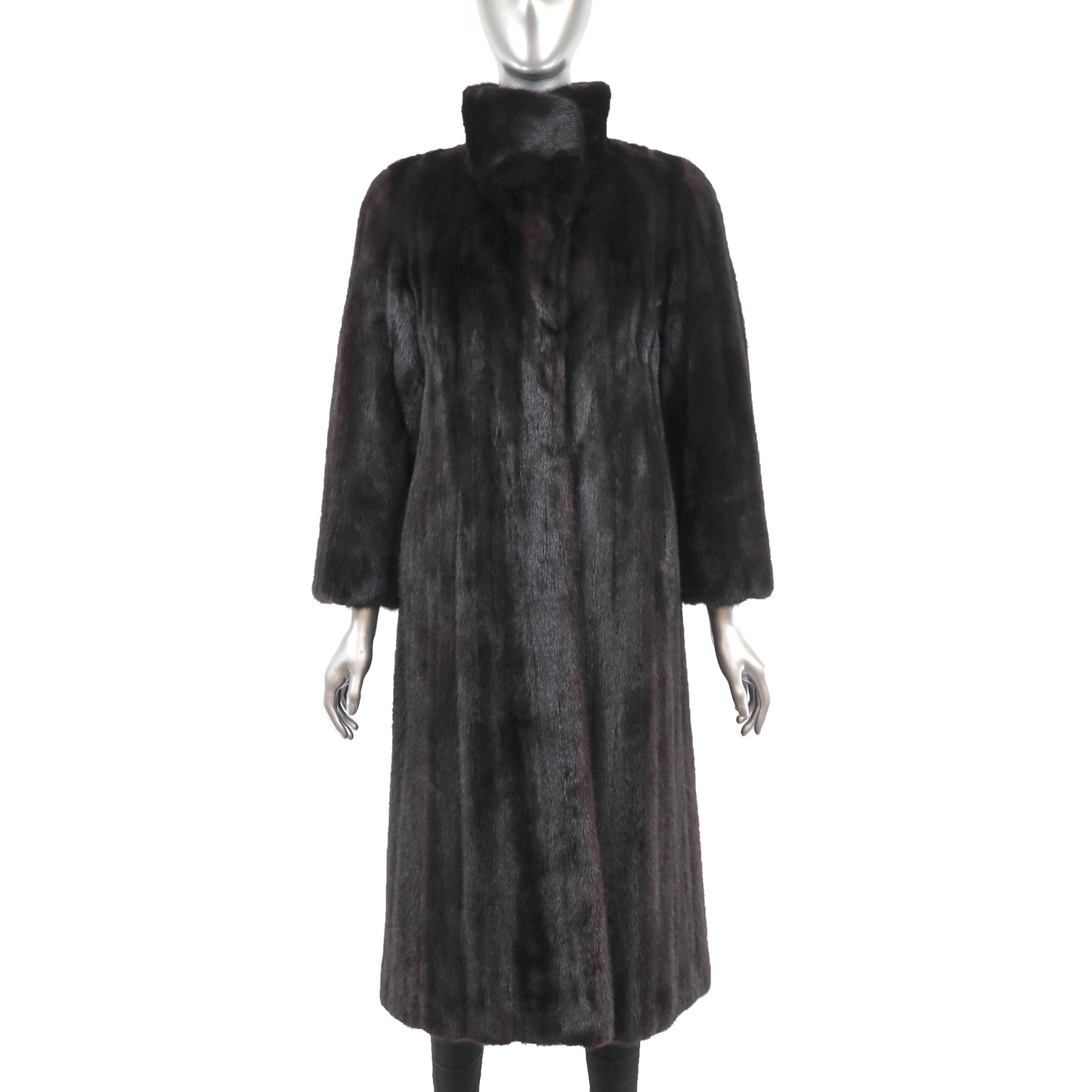 Black Mink Coat- Size M