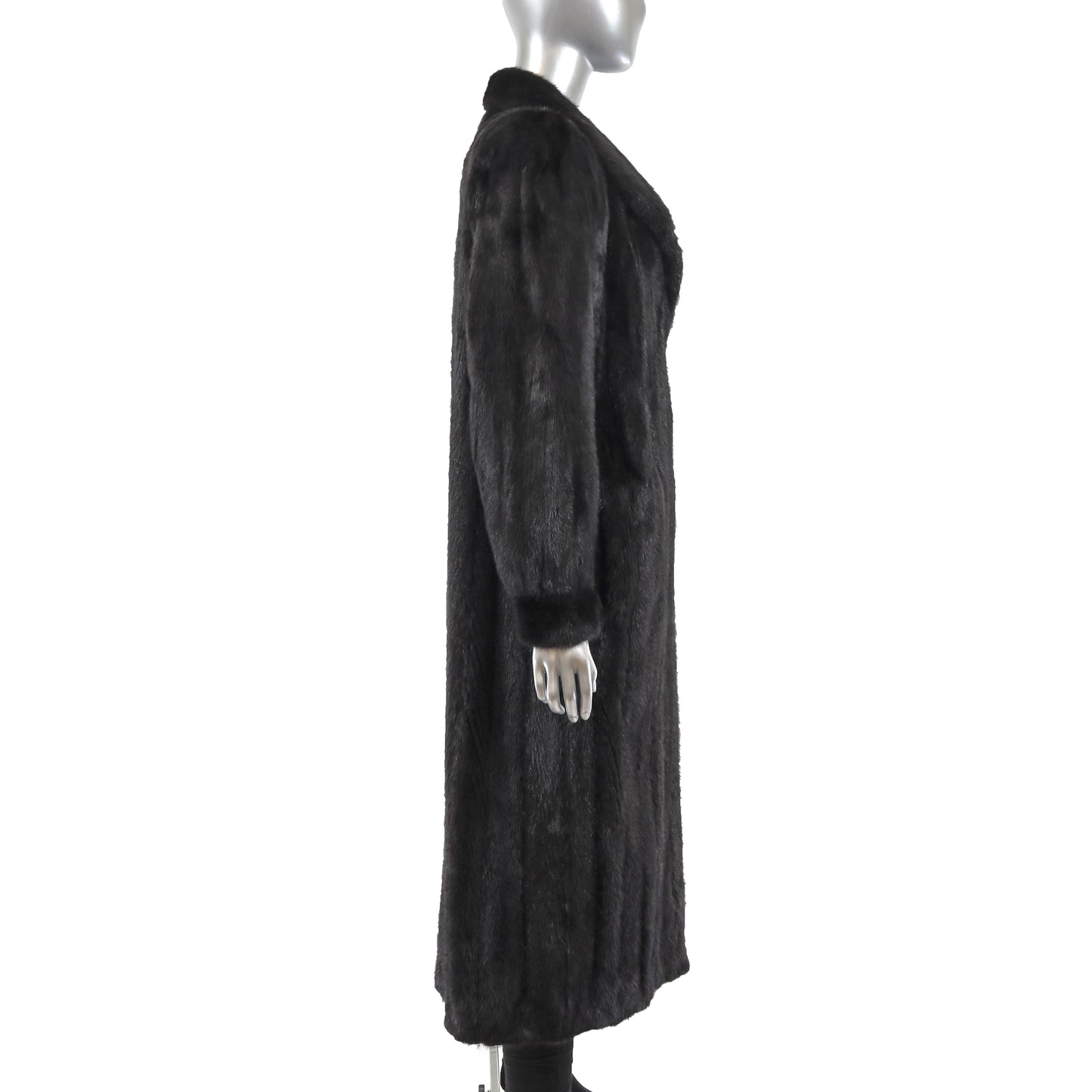 Black Mink Coat- Size M