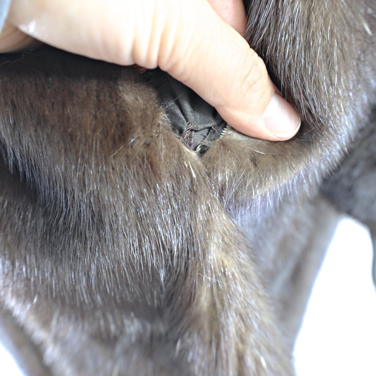 Dark Brown Mink Coat- Size L