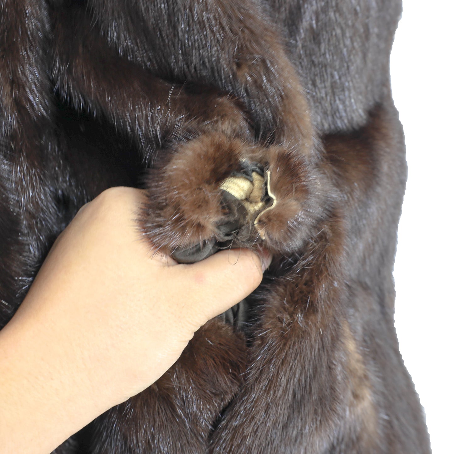Brown Mink Coat- Size M