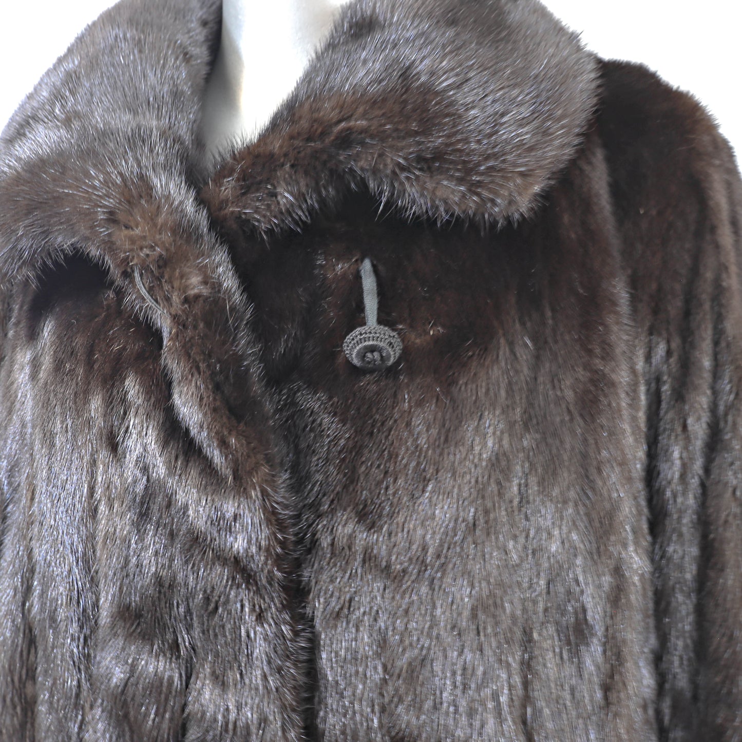 Black Mink Coat- Size L