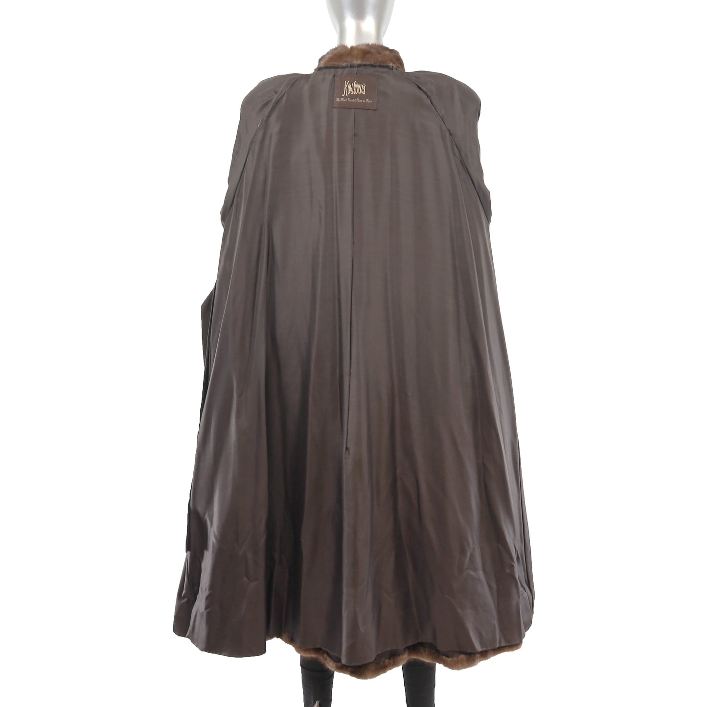 Brown Mink Coat- Size L