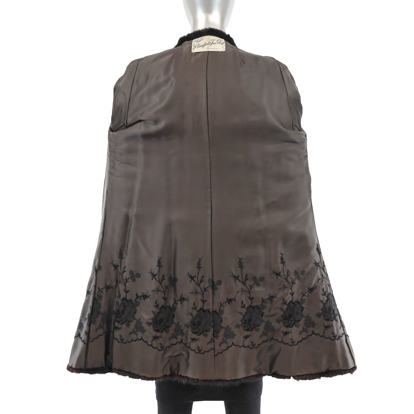 Black Mink Coat- Size S