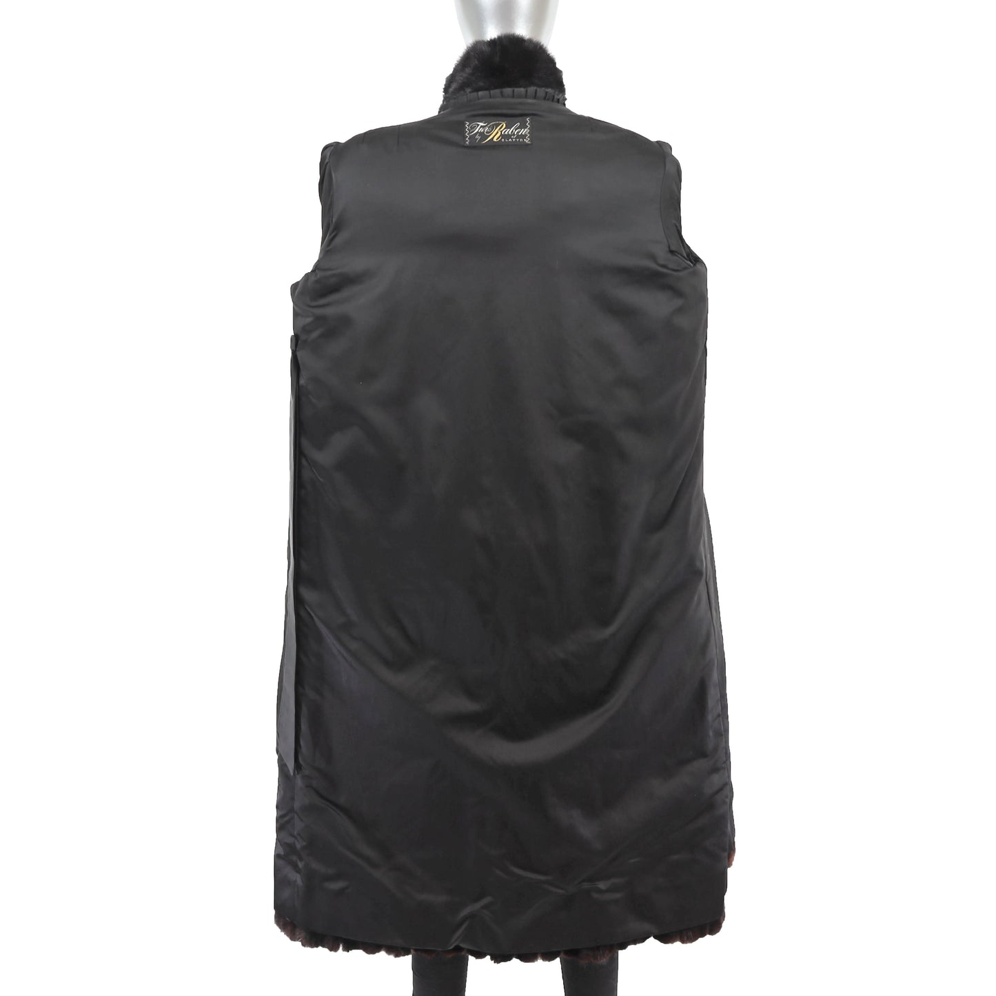 Black Mink Coat- Size L