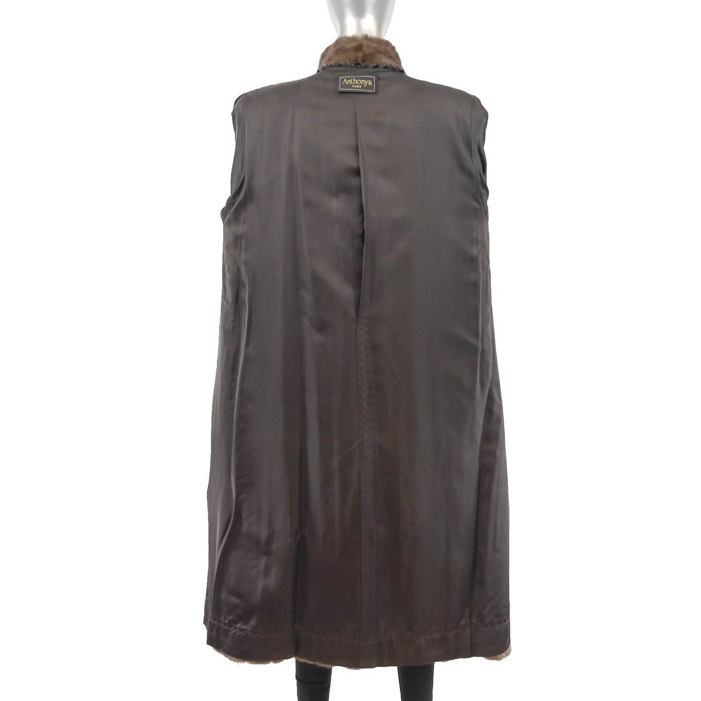 Brown Mink Coat- Size XL